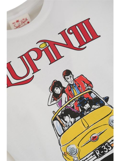 T-shirt in cotone con stampa Lupin III Mc2 Saint Barth | TSHIRT MAN05385H LUPIN CAR 01N